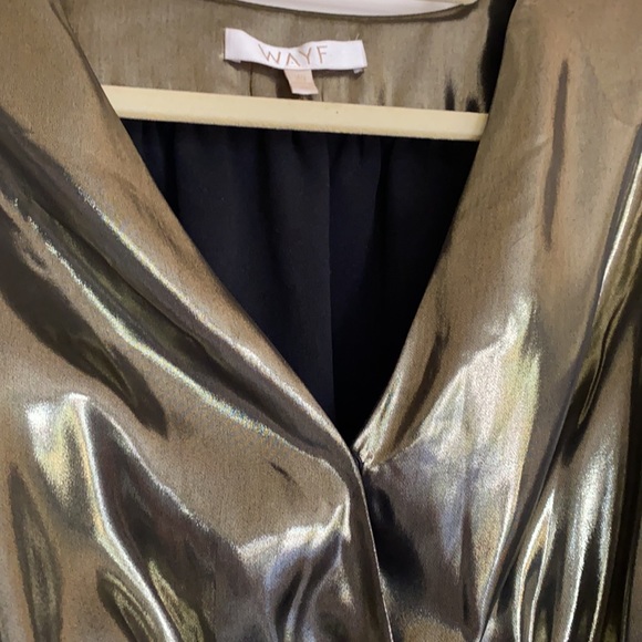 Wayf Gold Wrap Top - Picture 3 of 4